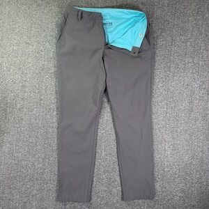 Birddogs Pants Men 34x30 Gray Lined Performance Stretch Athleisure Modern